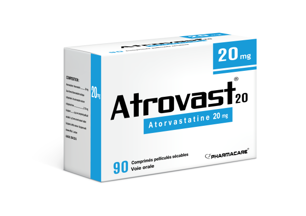 Atrovast 20 mg B/90